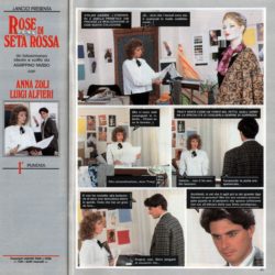 Rose di seta rossa